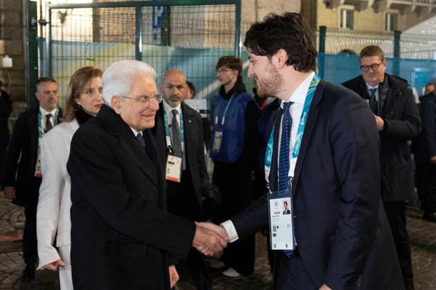 March 6, 2026, Verona: Il Presidente della Repubblica Sergio Mattarella con Alberto Stefani, Presidente della Regione Veneto in occasione della cerimonia di apertura dei Giochi Paralimpici Invernali Milano Cortina 2026, Verona, 6 marzo 2026 ANSA Francesco Ammendola - Ufficio per la Stampa e la Comunicazione della Presidenza della Repubblica +++ UFFICIO STAMPA +++ FOTO NON IN VENDITA - DA USARE SOLO PER FINI GIORNALISTICI +++ NPK +++ .--- An handout picture provided by Quirinale press office shows the italian President of the Republic Sergio Mattarella with Alberto Stefani, President of the Veneto Region, at the opening ceremony of the Milan-Cortina 2026 Paralympic Winter games, Winterspiele,Spiele, Summer games Verona, 6 March 2026 ANSA Francesco Ammendola - Office for Press and Communications of the Presidency of the Republic ANSA Quirinale press office handout +++ ANSA PROVIDES ACCESS TO THIS HANDOUT PHOTO TO BE USED SOLELY TO ILLUSTRATE NEWS REPORTING OR COMMENTARY ON THE FACTS OR EVENTS DEPICTED IN THIS IMAGE - NO ARCHIVING - NO LICENSING - NPK Al Via La Cerimonia Delle Paralimpiadi, Applausi Per Mattarella  - ZUMAa110 20260306_zaf_a110_022 Copyright: xUfficioxStampaxQuirinalex