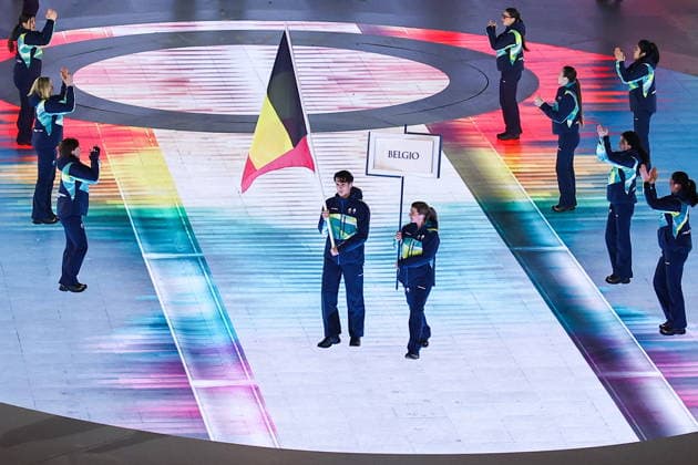 ITALY, VERONA - MARCH 6, 2026: Belgium s national team, Nationalteam during the opening ceremony of 2026 Paralympic Winter games, Winterspiele,Spiele, Summer games at the Verona Arena. Mikhail Tereshchenko TASS  89667045