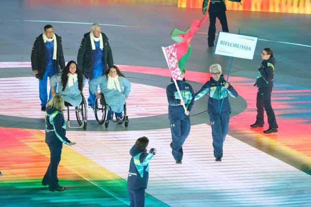 Opening Ceremony - Milano Cortina 2026 Winter Paralympic Games: Day 0 The XIV Edition of the Paralympic Winter games, Winterspiele,Spiele, Summer games the Opening Ceremony of the Milano Cortina 2026 Paralympic Winter Games, takes place at Verona Olympic Arena in Verona, Italy, on March 6, 2026. Verona Italy  Copyright: xRobertoxTommasinix originalFilename:tommasini-milanoco260306_npgPd.jpg
