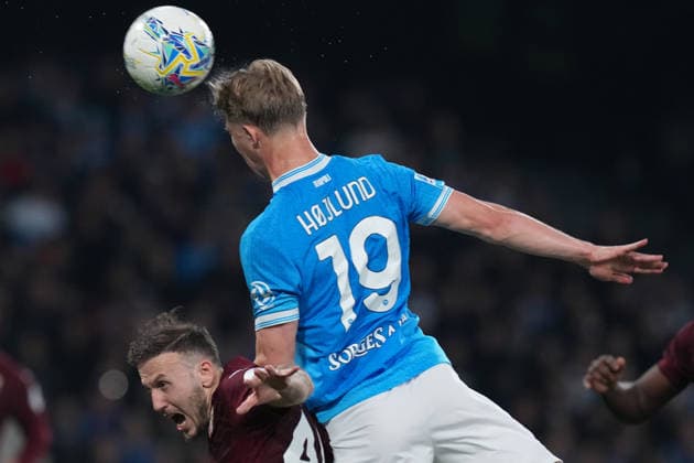 Napoli™s Rasmus Hojlund during the Serie A EniLive soccer match between Napoli and Torino at the Diego Armando Maradona stadium, Italy - Naples Friday March 06, 2026 - Soccer ( Photo by Alfredo Falcone LaPresse )  Copyright: xAlfredoxFalcone LaPressex