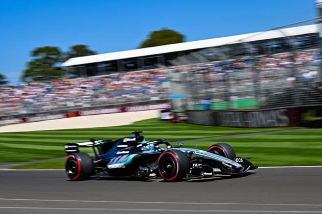 Formula One GP Melbourne Australia Friday, March 06, 2026 George Russell 63, Mercedes AMG Petronas F1 Team Formula One GP Melbourne Australia Friday, March 06, 2026 Copyright: xBEAUTIFULxSPORTS Erlhofx