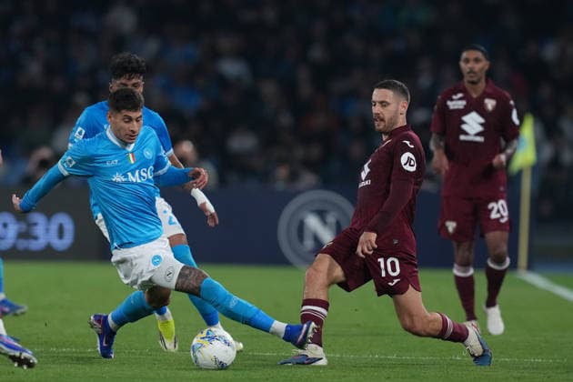 Torino™s Nikola Vlasic during the Serie A EniLive soccer match between Napoli and Torino at the Diego Armando Maradona stadium, Italy - Naples Friday March 06, 2026 - Soccer ( Photo by Alfredo Falcone LaPresse )  Copyright: xAlfredoxFalcone LaPressex
