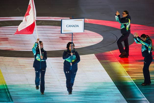ITALY, VERONA - MARCH 6, 2026: Canada s national team, Nationalteam during the opening ceremony of 2026 Paralympic Winter games, Winterspiele,Spiele, Summer games at the Verona Arena 2026 Paralympic Winter Games: Opening Ceremony  - ZUMAt113 20260306_zaa_t113_454 Copyright: xMikhailxTereshchenkox