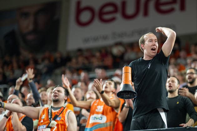 Spectators and fans of Ulm, GER, ratiopharm Ulm vs MHP Riesen Ludwigsburg, Basketball Bundesliga, easycredit BBL, 22 Matchday, Season 2025 2026, 06 03 2026, GER, ratiopharm Ulm vs MHP Riesen Ludwigsburg, Basketball Bundesliga, easycredit BBL, 22 Matchday, Season 2025 2026, 06 03 2026 New Ulm Copyright: xEibner-Pressefoto SaschaxWaltherx EP_EER