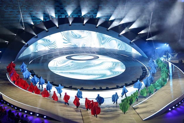 ITALY, VERONA - MARCH 6, 2026: The opening ceremony of 2026 Paralympic Winter games, Winterspiele,Spiele, Summer games at the Verona Arena. Mikhail Tereshchenko TASS  89669201