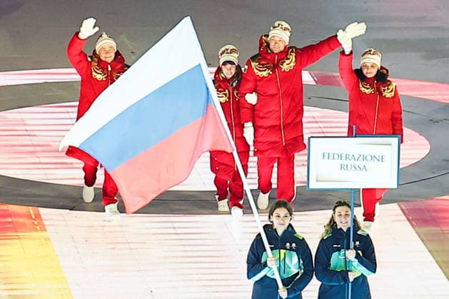 ITALY, VERONA - MARCH 6, 2026: Russia s national team, Nationalteam during the opening ceremony of 2026 Paralympic Winter games, Winterspiele,Spiele, Summer games at the Verona Arena 2026 Paralympic Winter Games: Opening Ceremony  - ZUMAt113 20260306_zaa_t113_484 Copyright: xMikhailxTereshchenkox