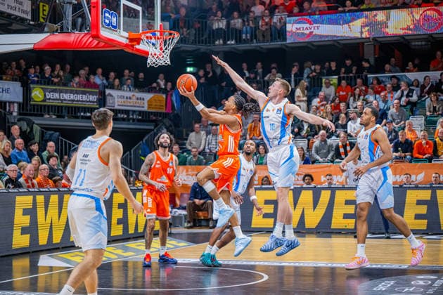 1 Basketball Bundesliga, easyCredit BBL, Season 2025 2026, Men, Main Round, 22 Matchday, 06 03 2026, RASTA Vechta Science City Jena Alonzo Verge 11 RASTA Vechta at the Korbleger Vechta RASTA Dome Niedersachsen Germany
