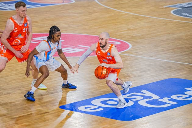 1 Basketball Bundesliga, easyCredit BBL, Season 2025 2026, Men, Main Round, 22 Matchday, 06 03 2026, RASTA Vechta Science City Jena Tommy Kuhse 12 RASTA Vechta in action Vechta RASTA Dome Lower Saxony Germany