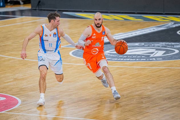 1 Basketball Bundesliga, easyCredit BBL, Season 2025 2026, Men, Main Round, 22 Matchday, 06 03 2026, RASTA Vechta Science City Jena Tommy Kuhse 12 RASTA Vechta in action Vechta RASTA Dome Lower Saxony Germany