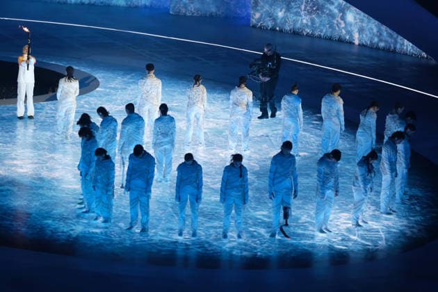 Opening Ceremony - Milano Cortina 2026 Winter Paralympic Games: Day 0 The XIV Edition of the Paralympics Winter games, Winterspiele,Spiele, Summer games the Opening Ceremony of the Milano Cortina 2026 Paralympic Winter Games, takes place at Verona Olympic Arena in Verona, Italy, on March 6, 2026. Verona Italy  Copyright: xRobertoxTommasinix originalFilename:tommasini-milanoco260306_np2xB.jpg