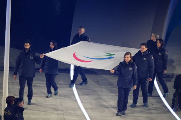 Opening Ceremony - Milano Cortina 2026 Winter Paralympic Games: Day 0 The XIV Edition of the Paralympics Winter games, Winterspiele,Spiele, Summer games the Opening Ceremony of the Milano Cortina 2026 Paralympic Winter Games, takes place at Verona Olympic Arena in Verona, Italy, on March 6, 2026. Verona Italy  Copyright: xRobertoxTommasinix originalFilename:tommasini-milanoco260306_npCpA.jpg