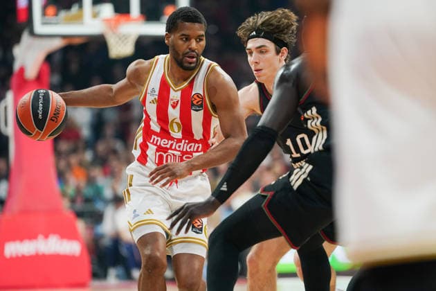 March 6, 2026, Belgrade, Vojvodina province, Serbia: 202636, Belgrade, Serbia - JARED BUTLER in action during the Turkish Airlines EuroLeague Regular Season basketball match between Crvena Zvezda Meridianbet and FC Bayern Munich at the Belgrade arena. Basketball 2026: EuroLeague: Crvena Zvezda Meridianbet 80:85 FC Bayern Munich  - ZUMAd223 20260306_zip_d223_011 Copyright: xMarkoxDimicx