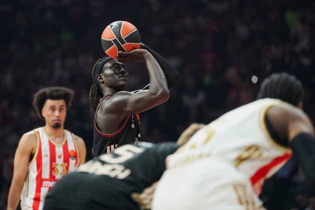 March 6, 2026, Belgrade, Vojvodina province, Serbia: 202636, Belgrade, Serbia - GABRIEL WENYEN in action during the Turkish Airlines EuroLeague Regular Season basketball match between Crvena Zvezda Meridianbet and FC Bayern Munich at the Belgrade arena. Basketball 2026: EuroLeague: Crvena Zvezda Meridianbet 80:85 FC Bayern Munich  - ZUMAd223 20260306_zip_d223_026 Copyright: xMarkoxDimicx