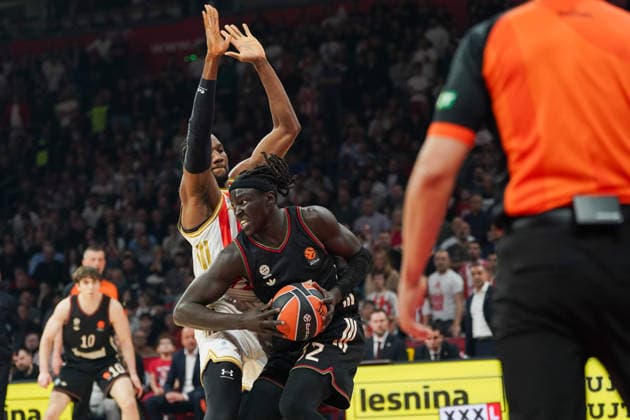 March 6, 2026, Belgrade, Vojvodina province, Serbia: 202636, Belgrade, Serbia - GABRIEL WENYEN in action during the Turkish Airlines EuroLeague Regular Season basketball match between Crvena Zvezda Meridianbet and FC Bayern Munich at the Belgrade arena. Basketball 2026: EuroLeague: Crvena Zvezda Meridianbet 80:85 FC Bayern Munich  - ZUMAd223 20260306_zip_d223_027 Copyright: xMarkoxDimicx