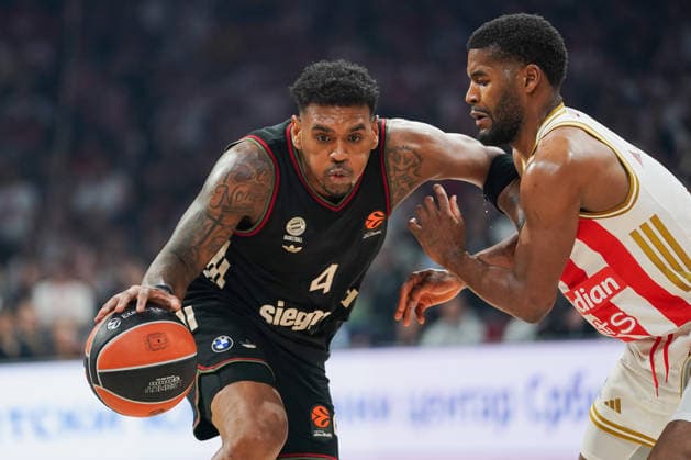 March 6, 2026, Belgrade, Vojvodina province, Serbia: 202636, Belgrade, Serbia - RATHAN-MAYES XAVIER in action during the Turkish Airlines EuroLeague Regular Season basketball match between Crvena Zvezda Meridianbet and FC Bayern Munich at the Belgrade arena. Basketball 2026: EuroLeague: Crvena Zvezda Meridianbet 80:85 FC Bayern Munich  - ZUMAd223 20260306_zip_d223_033 Copyright: xMarkoxDimicx