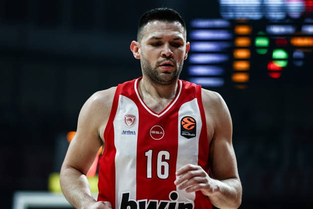 Olympiacos Piraeus v Panathinaikos AKTOR - Euroleague PIRAEUS, GREECE - MARCH 06: Olympiacos player Kostas Papanikolaou is seen during the EuroLeague 2025-26 season basketball match between Olympiacos Piraeus and Panathinaikos AKTOR Athens at the Peace and Friendship Stadium in Piraeus, Greece, on March 06, 2026. Andreas Papakonstantinou Anadolu Piraeus Greece. Editorial use only. Please get in touch for any other usage.  Copyright: x2026xAnadoluxAndreasxPapakonstantinoux