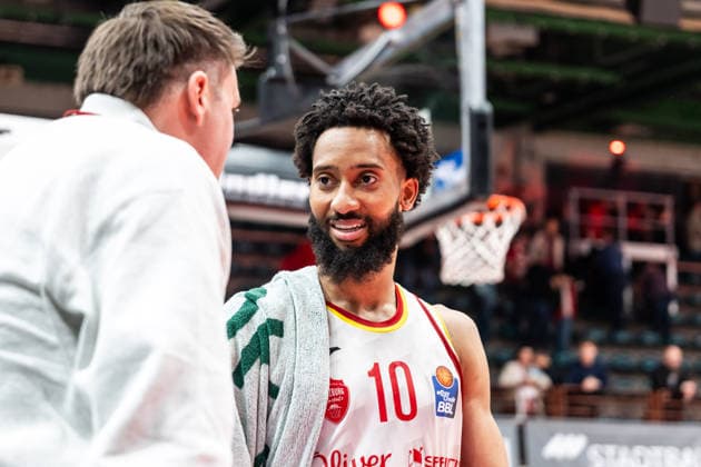 GER, easy Credit Basketball Bundesliga, Fitness First Würzburg Baskets Niners Chemnitz 06 03 2026, tectake ARENA Würzburg, Würzburg, GER, easy Credit Basketball Bundesliga, Fitness First Würzburg Baskets Niners Chemnitz Davion Mintz Fitness First Würzburg Baskets 10 Foto Alexander Trienitz Würzburg tectake ARENA Würzburg Bayern Germany