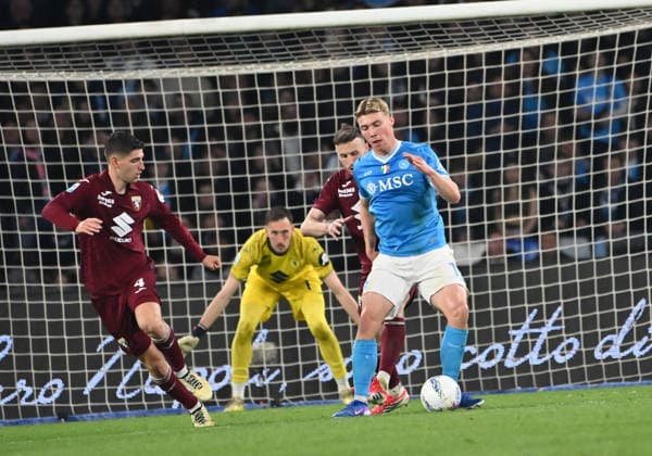 March 6, 2026, Napoli, Campania, ITALIA: Rasmus Hojlund of SSC Napoli During the 2025 26 Italian Serie A football match between SSC Napoli and FC Torino on March 6, 2026, at the Diego Armando Maradona Stadium in Naples...Pictured: Serie A Football Match - 2025 26 Napoli Vs Torino  - ZUMAs236 20260306_aap_s236_052 Copyright: xFabioxSassox