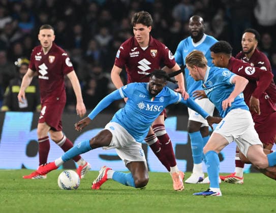 March 6, 2026, Napoli, Campania, ITALIA: Andre-Frank Zambo Anguissa of SSC Napoli During the 2025 26 Italian Serie A football match between SSC Napoli and FC Torino on March 6, 2026, at the Diego Armando Maradona Stadium in Naples...Pictured: Napoli ITALIA - ZUMAs236 20260306_aap_s236_042 Copyright: xFabioxSassox