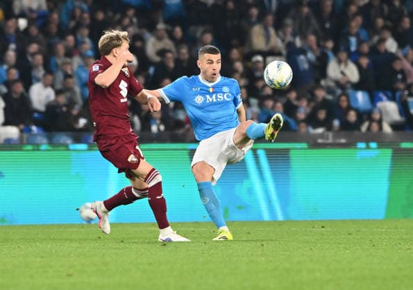 March 6, 2026, Napoli, Campania, ITALIA: Alessandro Buongiorno of SSC Napoli During the 2025 26 Italian Serie A football match between SSC Napoli and FC Torino on March 6, 2026, at the Diego Armando Maradona Stadium in Naples...Pictured: Napoli ITALIA - ZUMAs236 20260306_aap_s236_053 Copyright: xFabioxSassox