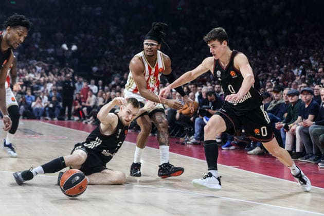 Crvena Zvezda Meridianbet v FC Bayern Munich - Euroleague BELGRADE, SERBIA - MARCH 06: Chima Moneke (95) of Crvena Zvezda Meridianbet Belgrade in action during the EuroLeague Regular Season Round 30 match between Crvena Zvezda Meridianbet Belgrade and FC Bayern Munich at Belgrade Arena on March 06, 2026 in Belgrade, Serbia. Filip Stevanovic Anadolu Belgrade Serbia. Editorial use only. Please get in touch for any other usage.  Copyright: x2026xAnadoluxFilipxStevanovicx