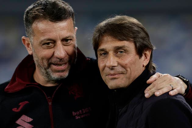 Serie a football match SSC Napoli vs Torino Torino™s Italian coach Roberto D Aversa and Napoli™s Italian coach Antonio Conte during the Serie A football match between SSC Napoli and Torino at the Diego Armando Maradona Stadium in Naples on March 06, 2026. _BPH9009 Copyright: xAntonioxBalascox