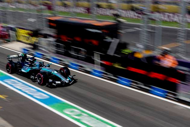 MELBOURNE Formula 1 driver George Russell of Mercedes AMG Petronas Formula One Team during the Formula 1 Melbourne free practice and qualifying session at Albert Park on March 7, 2025 in Melbourne, Australia Photo by DeFodi Images