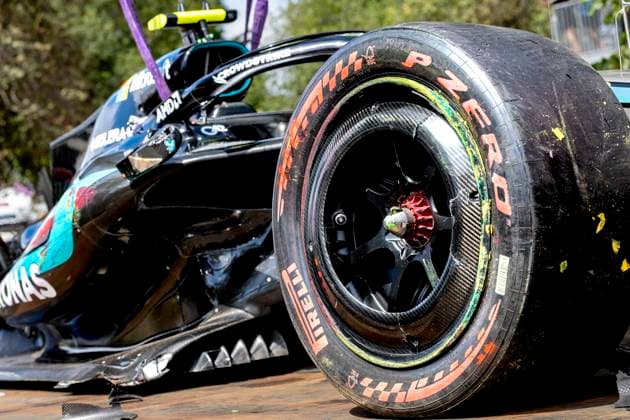 MELBOURNE Formula 1 driver Kimi Antonelli of Mercedes AMG Petronas Formula One Team after the accident during the Formula 1 Melbourne free practice and qualifying at Albert Park on March 7, 2025 in Melbourne, Australia Photo by DeFodi Images