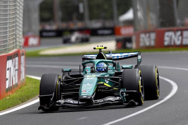 MELBOURNE - Fernando Alonso (Aston Martin) in action during the third free practice session at the Albert Park Circuit in the lead-up to the Australian Grand Prix. SANDER KONING ANP xVIxANPxSportx xxANPxIVx 552637746 originalFilename: 552637746.jpg