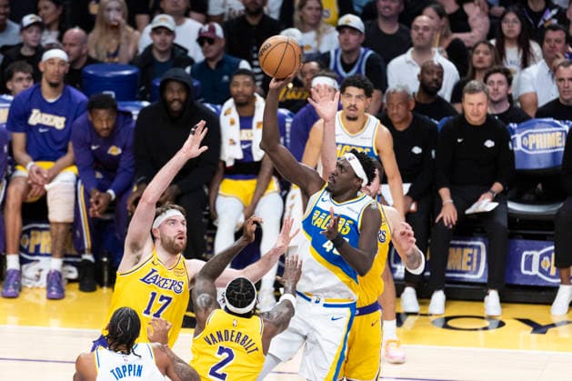 March 6, 2026, Los Angeles, California, USA: Indiana PacersÃ¢â‚¬â ¢ Pascal Siakam (43) shoots against the Los Angeles Lakers during an NBA, Basketball Herren, USA basketball game at Crypto.com Arena on Friday, March 6, 2026 in Los Angeles. NBA 2026: Pacers Vs Lakers  - ZUMAc68_ 20260306_zaf_c68_018 Copyright: xRingoxChiux