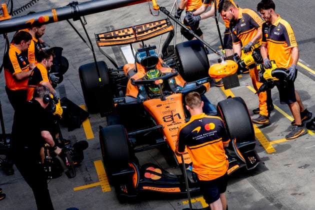 MELBOURNE Formula 1 driver Oscar Piastri of McLaren Mastercard Formula 1 Team during Formula 1 Melbourne free practice and qualifying at Albert Park on March 7, 2025 in Melbourne, Australia Photo by DeFodi Images