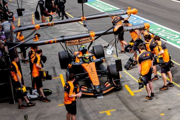MELBOURNE Formula 1 driver Lando Norris of the McLaren Mastercard Formula 1 Team during the Formula 1 Melbourne free practice and qualifying session at Albert Park on March 7, 2025 in Melbourne, Australia Photo by DeFodi Images