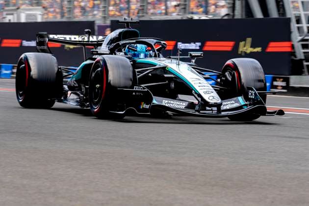MELBOURNE Formula 1 driver George Russell of Mercedes AMG Petronas Formula One Team during the Formula 1 Melbourne free practice and qualifying session at Albert Park on March 7, 2025 in Melbourne, Australia Photo by DeFodi Images