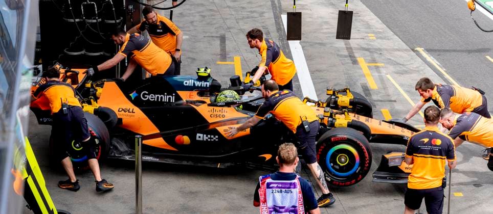 MELBOURNE Formula 1 driver Lando Norris of McLaren Mastercard Formula 1 Team during Formula 1 Melbourne free practice and qualifying at Albert Park on March 7, 2025 in Melbourne, Australia Photo by DeFodi Images