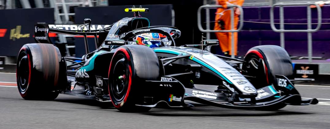 MELBOURNE Formula 1 driver Kimi Antonelli of Mercedes AMG Petronas Formula One Team during the Formula 1 Melbourne free practice and qualifying at Albert Park on March 7, 2025 in Melbourne, Australia Photo by DeFodi Images