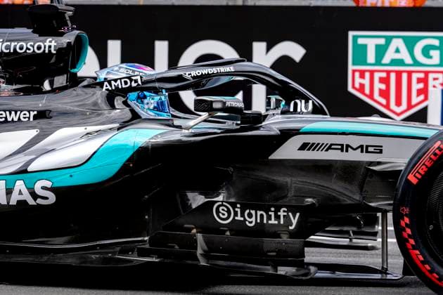 MELBOURNE Formula 1 driver George Russell of Mercedes AMG Petronas Formula One Team during the Formula 1 Melbourne free practice and qualifying session at Albert Park on March 7, 2025 in Melbourne, Australia Photo by DeFodi Images
