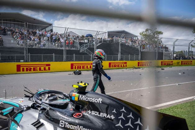 The third practice session Formula One Australian Grand Prix Melbourne EB 12 Kimi Antonelli (Mercedes) crash during the third and last practice session of the Formula One Australian Grand Prix at Albert Park in Melbourne on March 7, 2026.Photo by Eliot Blondet ABACAPRESS.COM Melbourne Australia Australia  Copyright: xBlondetxEliot ABACAx