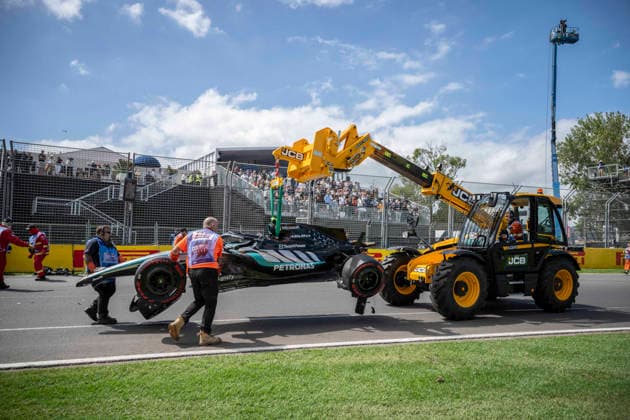 The third practice session Formula One Australian Grand Prix Melbourne EB 12 Kimi Antonelli (Mercedes) crash during the third and last practice session of the Formula One Australian Grand Prix at Albert Park in Melbourne on March 7, 2026.Photo by Eliot Blondet ABACAPRESS.COM Melbourne Australia Australia  Copyright: xBlondetxEliot ABACAx