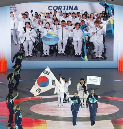 Milan Cortina Paralympics: Opening ceremony South Korea s delegation marches during the opening ceremony of the Milan Cortina Paralympics at the Verona Arena, a Roman amphitheater in Verona, Italy, on March 6, 2026.  A14AA0005355681P