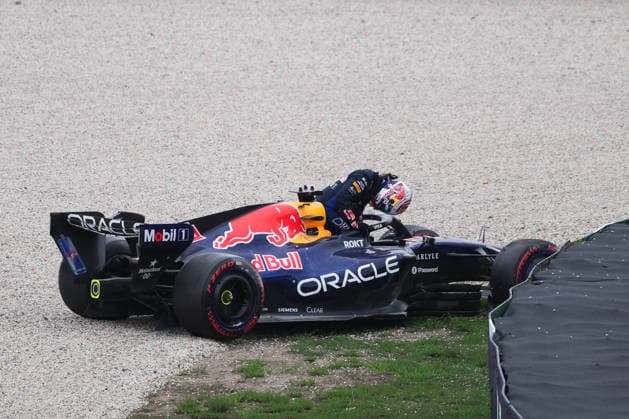 Formula 1, Australian GP in Melbourne, Max Verstappen crashes