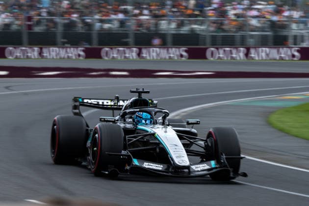 George Russell Mercedes AMG Petronas F1 Team, Great Britain, 63 in F1 W17, AUS, Formula 1 World Championship, Australian Grand Prix, Albert Park Circuit, Melbourne, Qualifying, 2026 season, 07 03 2026 AUS, Formula 1 World Championship, Australian Grand Prix, Albert Park Circuit, Melbourne, Qualifying, 2026 season, 07 03 2026 Melbourne Copyright: xEibner-Pressefoto Memmlerx EP_MMR