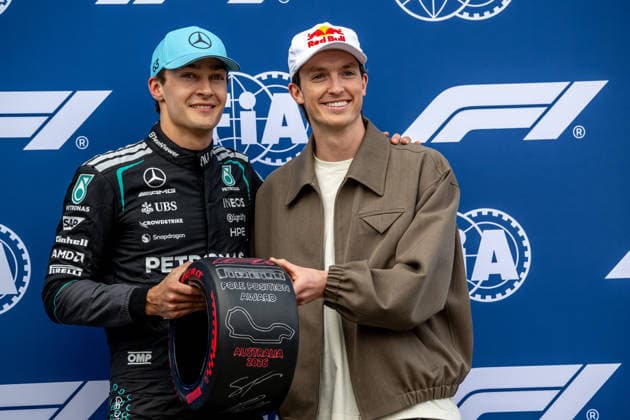 MELBOURNE, AUSTRALIA: George Russell, racing for the Mercedes team during the 2026 Formula 1 Australian Grand Prix at the Albert Park Circuit in Melbourne, Australia