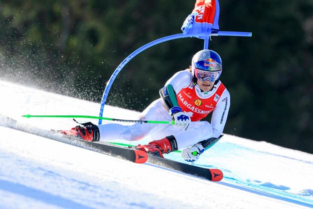 ALPINE SKIING - FIS WC Kranjska Gora KRANJSKA GORA,SLOVENIA,07.MAR.26 - ALPINE SKIING - FIS World Cup, giant slalom, men. Image shows Lucas Pinheiro Braathen (BRA).  GEPAxpictures xMarioxBuehner-Wei