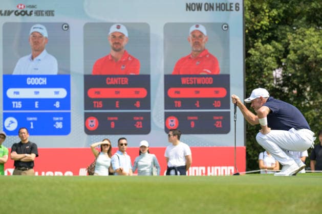 March 7, 2026, Hong Kong, Hong Kong Sar, China: Lee WESTWOOD from England on the 6th green. LIV Golf Hong Kong 2026 Hong Kong China - ZUMAr144 20260307_zap_r144_012 Copyright: xJaynexRussellx