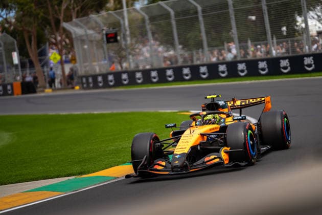 March 7, 2026, Melbourne, Victoria, Australia: (1) LANDO NORRIS - (GBR) - McLaren Mastercard F1 Team - McLaren MCL40 in turn 4 on Saturday at the Formula 1 Qatar Airways Australian Grand Prix 2026. Melbourne Australia - ZUMAf186 20260307_zsp_f186_094 Copyright: xJamesxForresterx