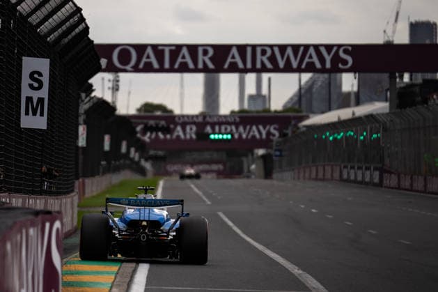 March 7, 2026, Melbourne, Victoria, Australia: (23) ALEXANDER ALBON - (THA) - Atlassian Williams F1 Team - Williams FW48 accelerates up Walker straight on Saturday at the Formula 1 Qatar Airways Australian Grand Prix 2026. F1 2026: Australian Grand Prix: Setup  - ZUMAf186 20260307_zsp_f186_147 Copyright: xJamesxForresterx