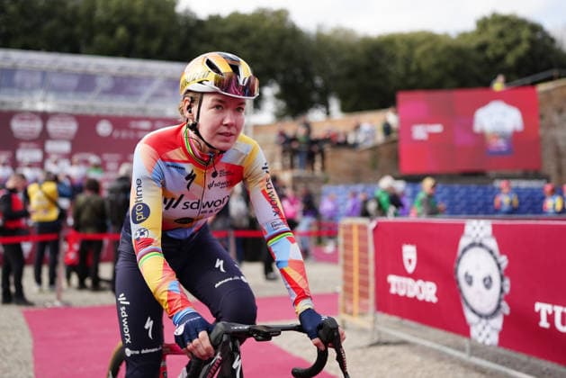 VAN DER BREGGEN Anna during the Strade Bianche Woman Elite (White Roads) a 133 km one day race from and to Siena (Tuscany), Italy - Saturday March 7, 2025 - - cycling  Copyright: xMassimoxPaolone LaPressex