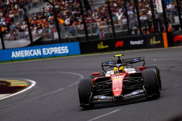 March 7, 2026, Melbourne, Victoria, Australia: (44) LEWIS HAMILTON - (GBR) - Scuderia Ferrari HP - Ferrari SF-26 at the final corner on Saturday at the Formula 1 Qatar Airways Australian Grand Prix 2026. Melbourne Australia - ZUMAf186 20260307_zsp_f186_114 Copyright: xJamesxForresterx