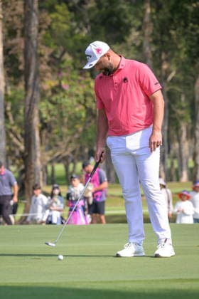 March 7, 2026, Hong Kong, Hong Kong Sar, China: Spains Jon Rahm is on the leaderboard despite loosing a ball on the 10th that hit the bridge and entered the water.. LIV Golf Hong Kong 2026 LIV Golf Hong Kong 2026  - ZUMAr144 20260307_zap_r144_038 Copyright: xJaynexRussellx