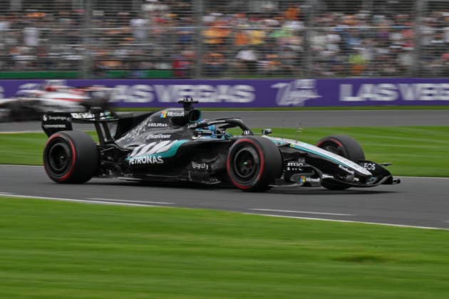The Qatar Airways Formula 1 Australian Grand Prix on the 7th March 2026 at the Albert Park Circuit, Melbourne, Australia. George Russell (Great Britain) of Mercedes-AMG Petronas F1 Team during qualifying at the Australian Grand Prix. The Qatar Airways Formula 1 Australian Grand Prix on the 7th March 2026 at the Albert Park Circuit, Melbourne, Australia. (Photo by Mark Avellino Sportpix Sipa USA) Melbourne Albert Park Victoria Australia Copyright: xMARKxAVELLINOx
